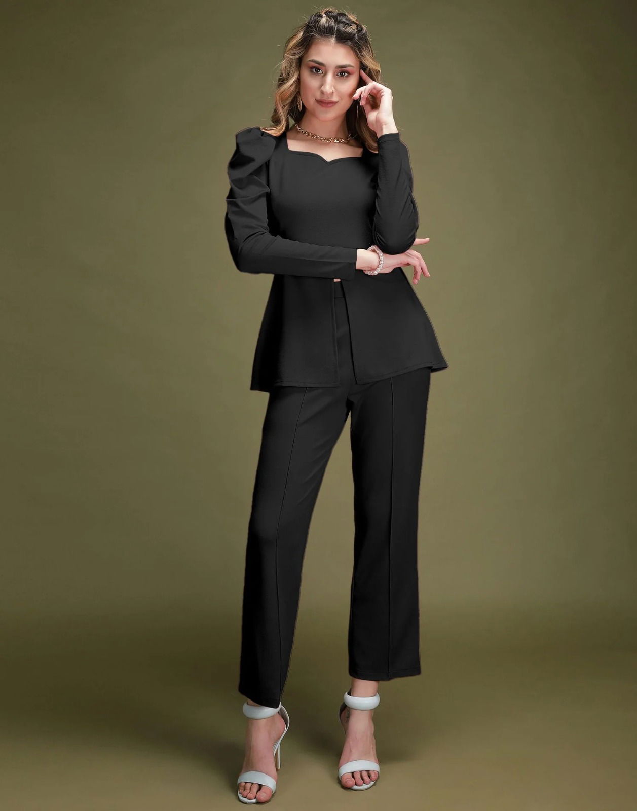 Stylish Western Wear Ladies Top With Bottom Catalog